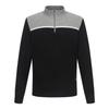 Superior Men'S Color Block Zip-Up Sweater Grey (Im0Drd40234)