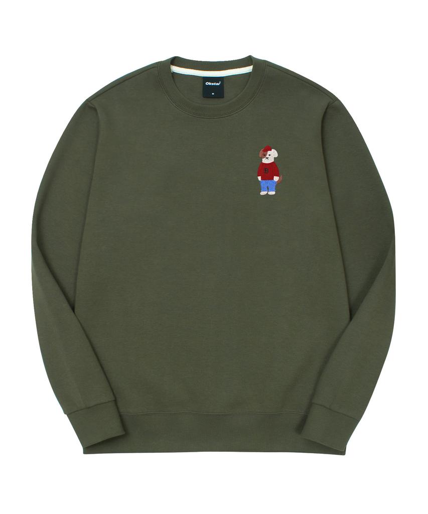 OKSTAR Mini Me Intense Brodog Embroidered Double-Sided Sweatshirt (Type B)