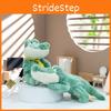 Cartoon Green Cute Sitting Crocodile Plush Toy Pendant For Decoration Bag