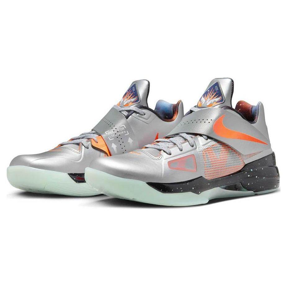 Nike Zoom KD 4 All Star - Galaxy 2024 Men Sneakers Silver Metallic-Silver Total-Orange FD2635-001