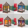 Christmas LED Light Creative Night Light Retro Wind Lantern Christmas Desktop Decoration Lights