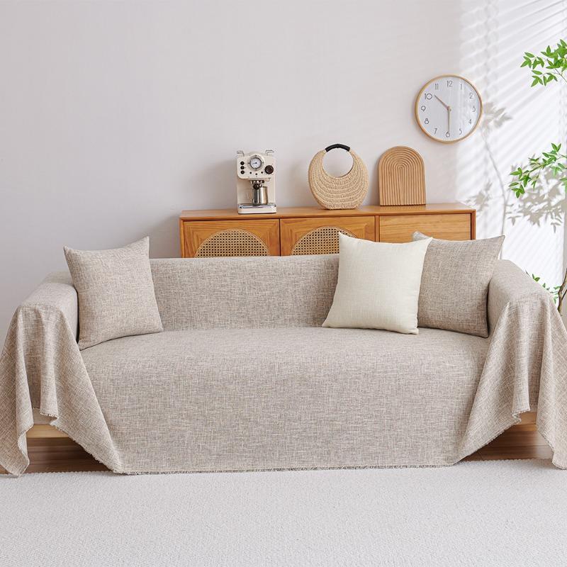 

Чехол для дивана, простое полотенце-подушка для дивана в стиле минимализм, полный чехол, универсальная хлопковая нить на все сезоны, однотонный чехол для дивана, защита от царапин кошек 30 * 50 waist pillowcase without core