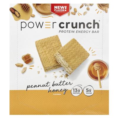 Power Crunch Protein Energy Bar, Peanut Butter Honey, 12 Bars, 40 G (1.4 Oz) Each