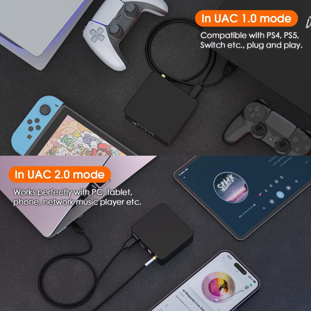 Douk Audio U2 PRO USB Digitale Schnittstelle mit XMOS DSD512 Austauschbar Kompatibel mit und Kompaktes Design XU316, Optischer/Koaxialer/I2S-Ausgang, Unterstützung,