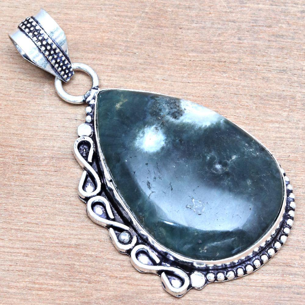 Anhänger Designer Jaspis Edelstein Handarbeit Muttertag Silberschmuck 2"