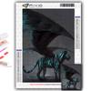5D DIY Diamond Painting Ferocious Animal Cross Stitch Diamond Art Embroidery  Mosaic Home Deco