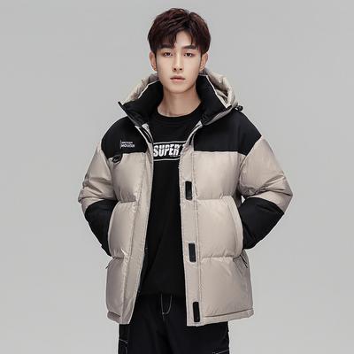 Men's Down Jacket Trend Hong Kong Style Loose Large Size Thickened Couple Top Short