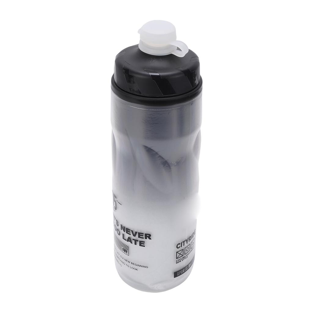 Bike Water Bottle 610ml Large Capacity Insulated Squeeze Cycling Drink Bottle for Hiking Running Travel