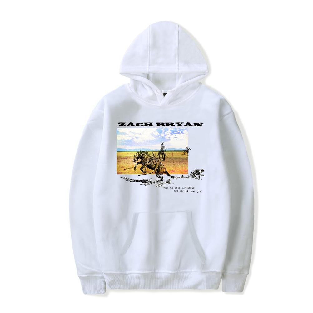Zach Bryan Album Merch Hoodies Casual Style Printed