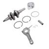 Engine Piston Connecting Rod Kit Metal Crankshaft Piston Pins Rods Set Wear Resistant for GX390 13 HP Engine