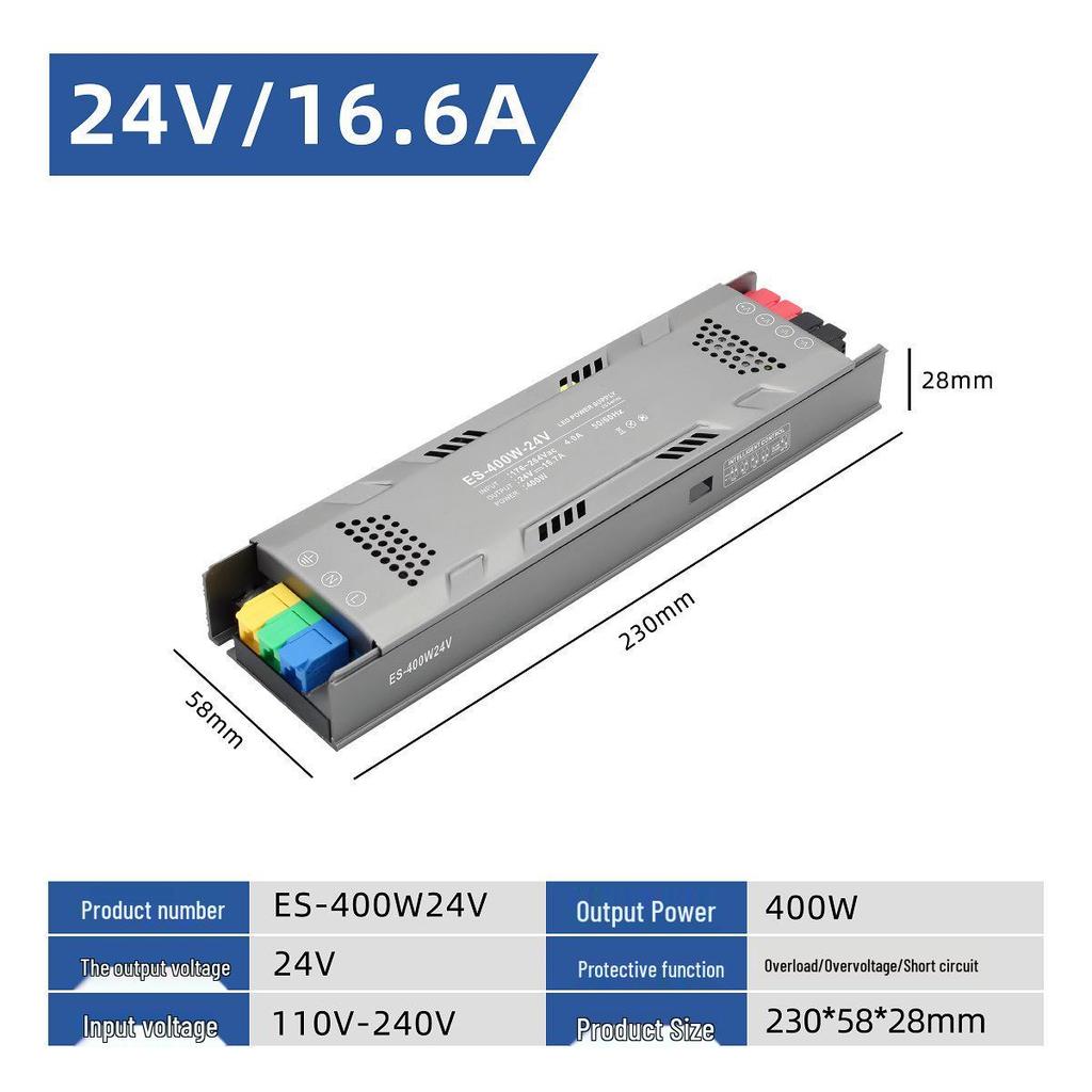 Indoor Linear LED Lights Dial Dimming Transformer 24V 60W-400W Power Supply