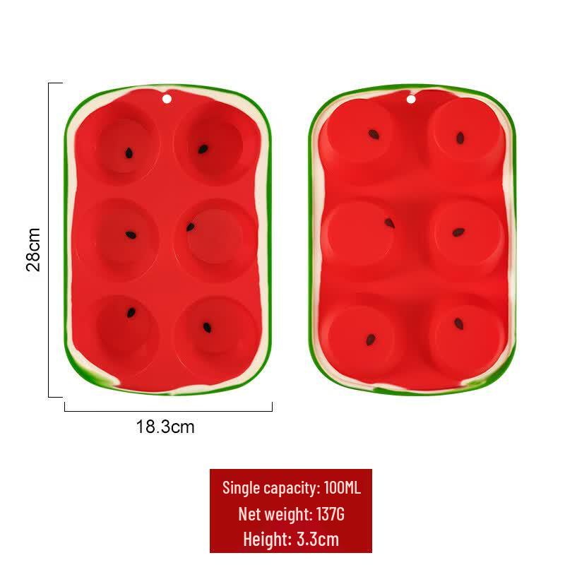 MDNG 6-Cavity Round Silicone Baking Mold Set