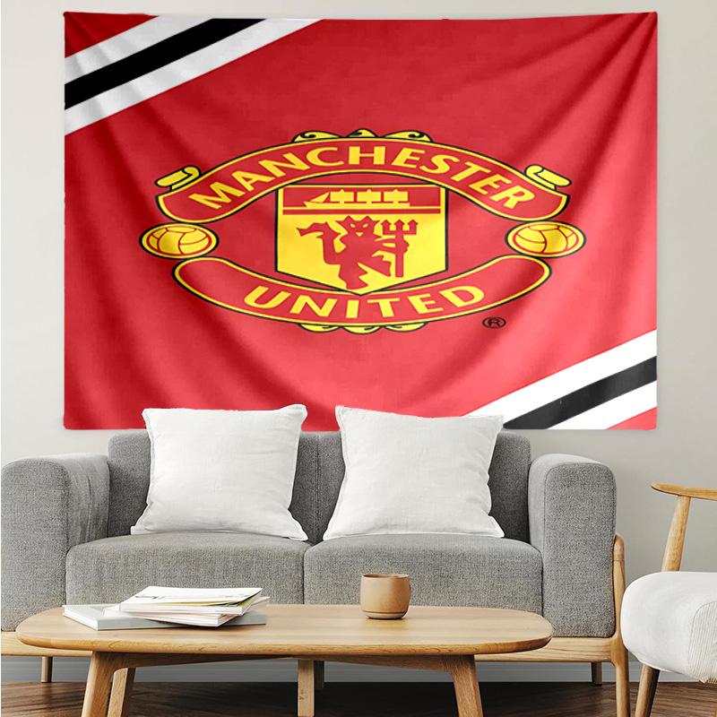 Manchester Crest Tapestry Hanging for Bedroom,Livingroom, Playroom,Decor Art Room Wall Tapestry Holiday and Birthday Gifts
