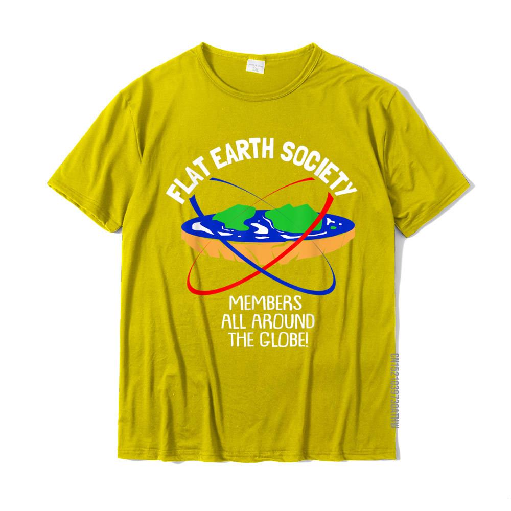 Flat Earth Society TShirt Design Cotton Young Tops T Shirt Fitness Tight Rife Top TShirts