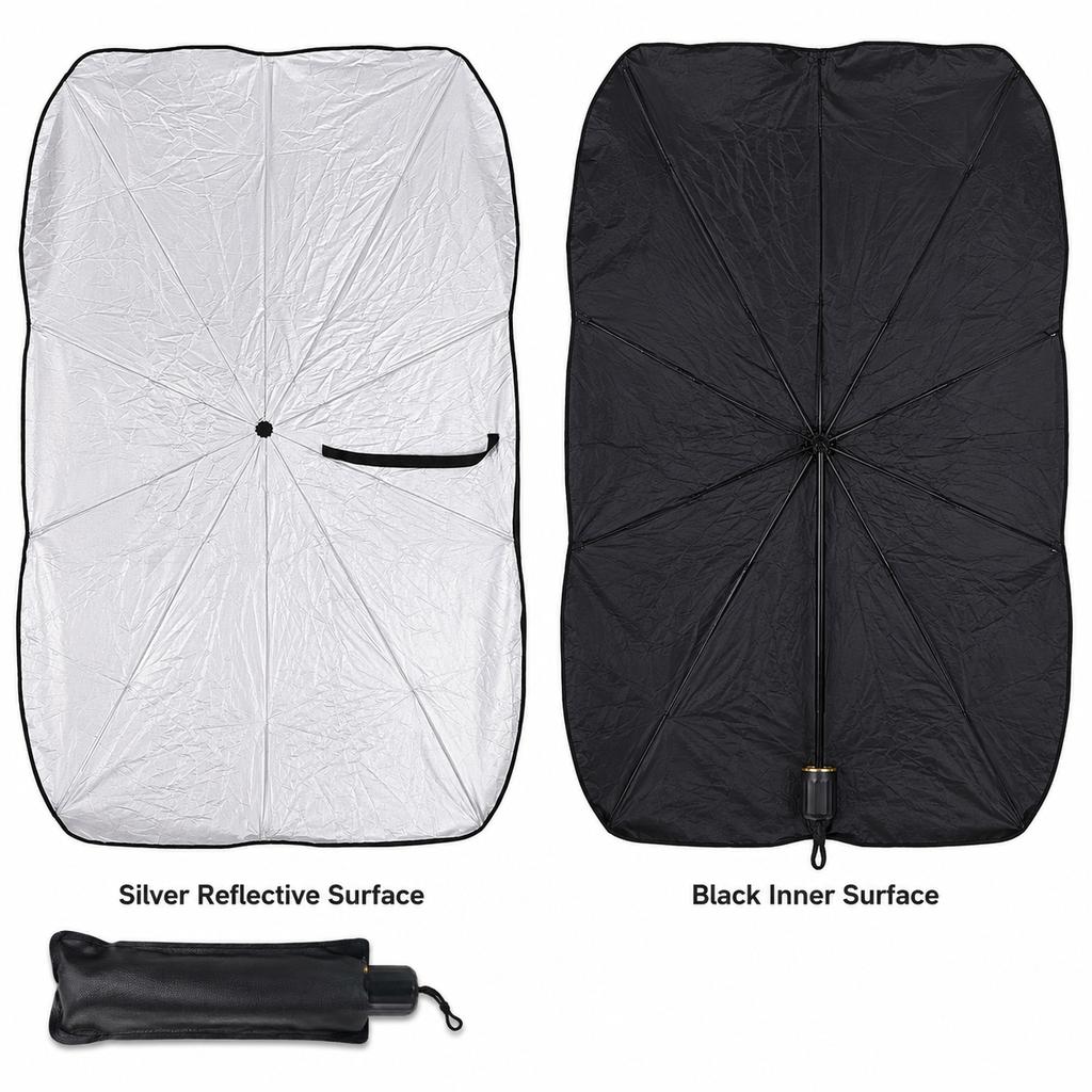 Xiaomi Foldable Car Sunshade Umbrella Front Windshield Cover Reflective Window Shield with Storage Case for Sedan SUV Truck Parking