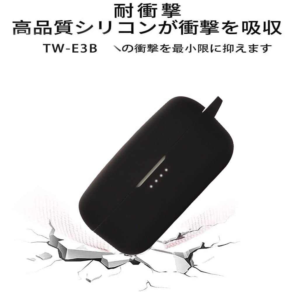 HVUYAL Case for Yamaha TW-E3B True Wireless Earphones. Features a Loss Prevention Hook, Lightweight, Scratch-resistant, Shockproof, Dustproof,