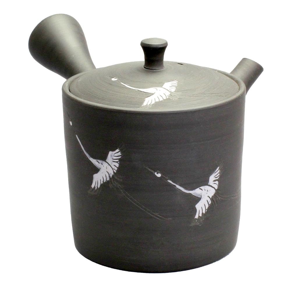 

Гёккоку Черный Обожженный с Преобразованием в Печи Журавль Керамеш 300 мл Mi1104