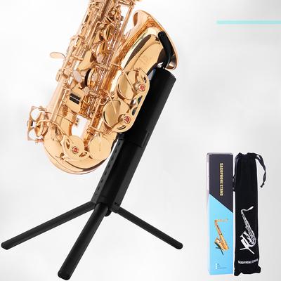 Neuer faltbarer Saxophon-Ständer Tragbares Stativ Schutzständer Saxophonhalter Holzblasinstrumentenzubehör Für Alt / Tenor Saxophon