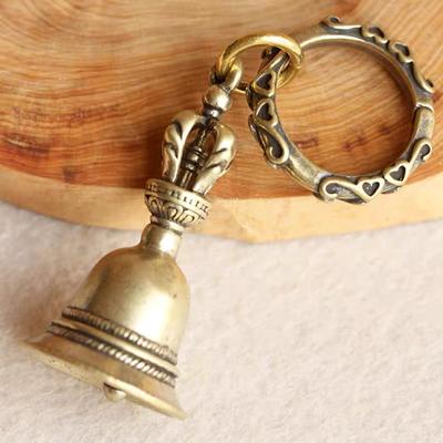 Cloche à vent en forme de goutte d'eau, artisanat en laiton moulé sous pression, cloche en Bronze tibétain créative
