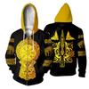 Tattoo 3D Printed Sweatshirt 3D Zipper Hooded Sweatshirt