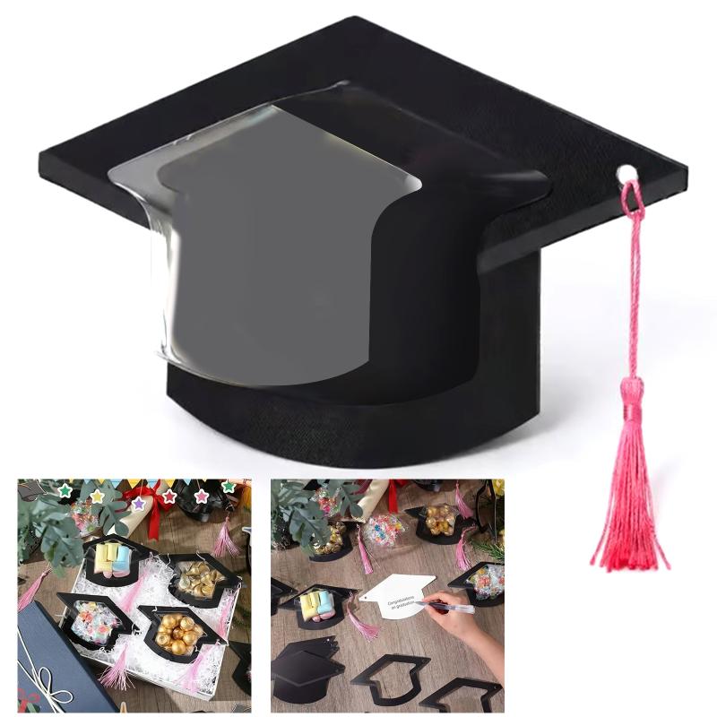 Graduation Cap Candy Cards, 2026 Graduation Candy Dome Greeting Card Gift With Tassel Chocolate Box