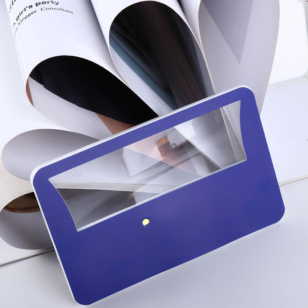 LED Credit Card Newspaper Book Small Prints Reading Magnifiers Magnifier Sheet Magnifying Glass Loupe Lens