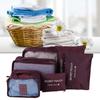 6Pcs Set Storage Bag Clothing Sorting Bag Luggage Suitcase Packing Organizer for Travelling