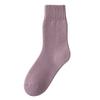 Women's Winter Thickened Velvet Warm Soft Solid Color All Kinds of Casual Tube Socks