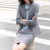 Clearance Sale: Women's Gray Executive Skirt Suits - Stylish & Sophisticated Business Attire