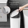 Push-Top Large Capacity Trash Can for Bathroom, Kitchen, or Living Room