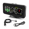 M60 Car Inclinometer for Off-Road SUV Vehicles, MPH KMH GPS Speedometer with Compass, Multifunctional Digital HUD Level Tilt Gauge Angle Slope Meter