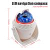 Waterproof Navigation Compass With Electronic LED Light White/Black Sea Pivoting Marine Compass For Boat Yacht Car