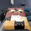 1 Duvet Cover Cartoon Cat New Fashion Design Bedding Set Cats Quilt Cover Pillowcase Girls Boys Adult Bedding