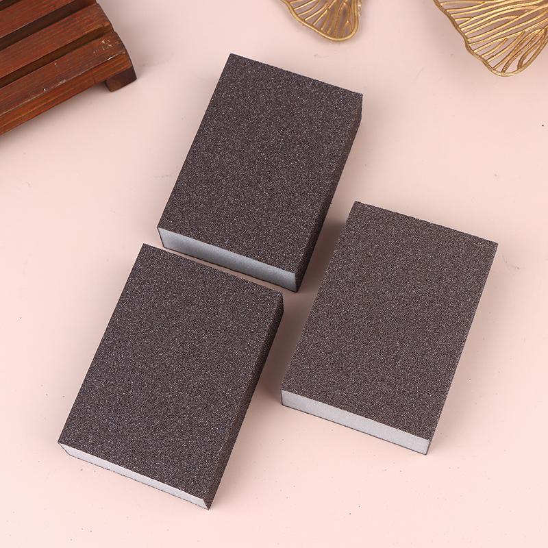 3Pcs Polishing Grinding Sponge Pads Manual Sanding Sponge Blocks Reusable Washable For Metal Wood Drywall Glass Polishing