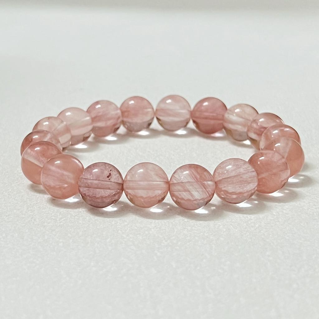 Kristall Perlen Armbänder für Damen 8mm 10mm Runde Perlen Naturstein Chalcedon Armreif Halbedelstein Schmuck Geschenke