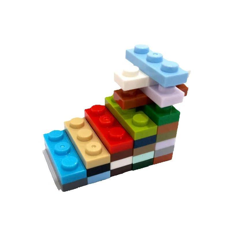 Bai Fen Bai Dolls And Toys Unisex Kids Transparent 200Pcs/Lot Moc Bricks Plate 1 X 3 Compatible With 3623 Children's Toys Diy Building Block Particles Plate Technical Toy