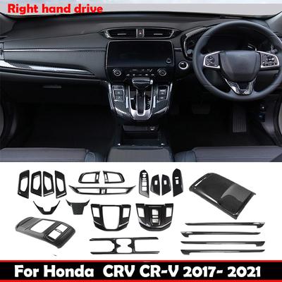 RHD For Honda CRV CR-V 2017- Door Handle Window Switch Gear Shift Air Vent Panel Window Switch Steering Wheel Panel Frame