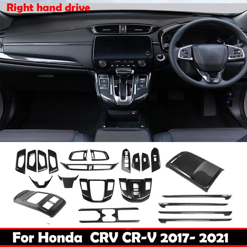 RHD For Honda CRV CR-V 2017- door handle window switch Gear Shift air vent Panel Window Switch steering wheel Panel Frame