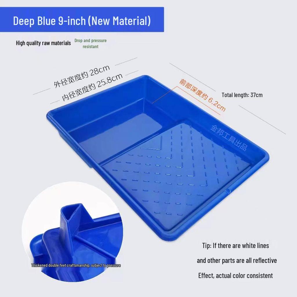 Large Capacity Thick Plastic Paint Tray for Wall Painting and Roller Application