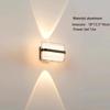 Modern Waterproof Aluminum LED Wall Lamp Big Size Square Exterior Sconce Garden Porch Outdoor Borosilicate Glass Diffuser 2-Year