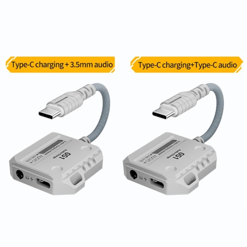 60W 2 in 1 USB C Adapter Type-C Interface Audio Adapter 2 in 1 Headphone Converter  Audio Equipment