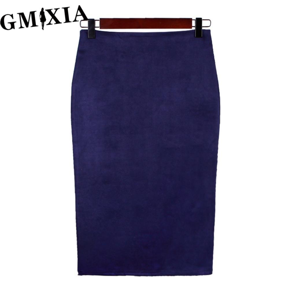 

GMXIA Женские Модные Повседневные Юбки Летние Весенние Однотонные с Принтом M темно-синий