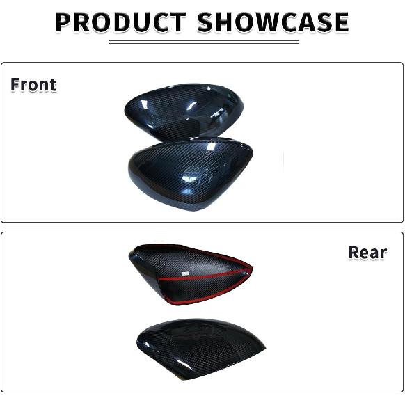 

Car Real Carbon Fiber External Rearview Mirror Anti-Scratch Protector Trim Cover,Fit for Alfa Romeo Stelvio 2017 2018 2019 2020 car Decoration