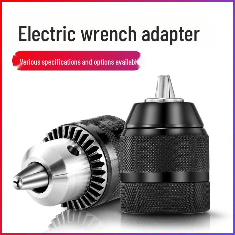 Multi-Functional Electric Wrench Conversion Kit with Air Impact Socket and Drill Chuck Adapter