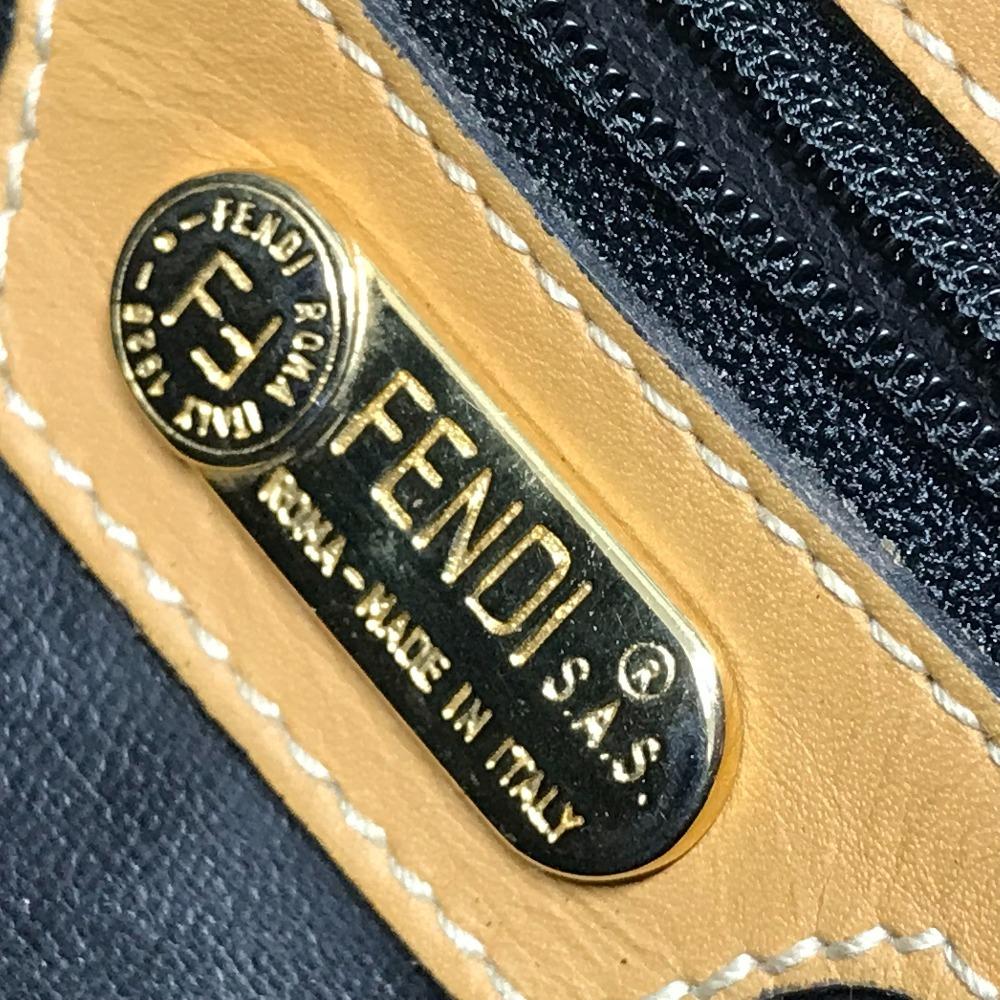 Fendi Vintage Zucca Logo Bag Flap Crossbody Shoulder Bag PVC/Leather Brown