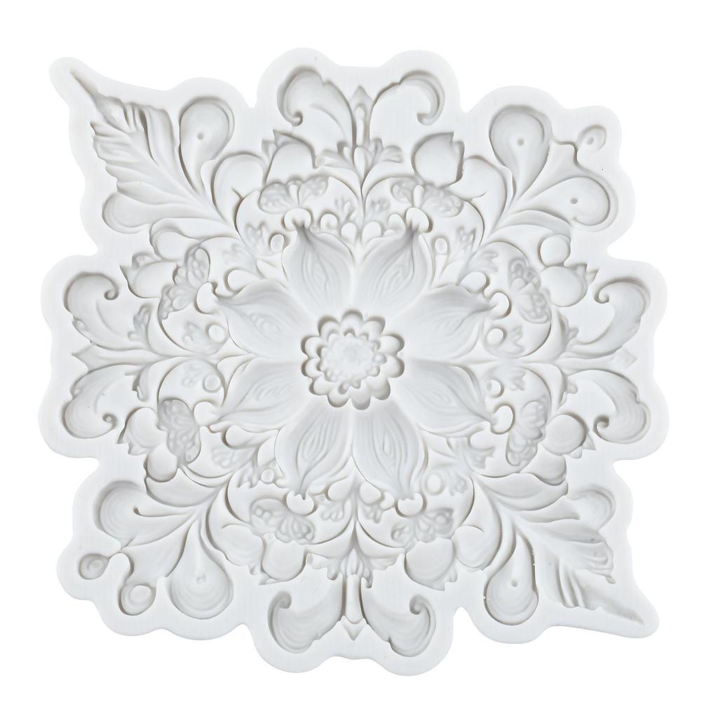 Baroque Silicone Molds Curlicues Scroll Border Lace Fondant Mold Cake Decorating Tools Cupcake Topper Chocolate Candy Craft Gum Paste Polymer Clay