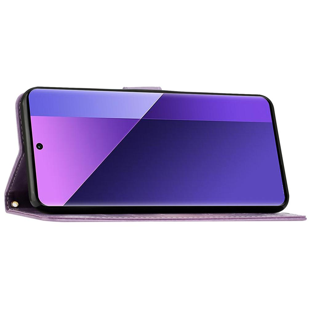 For Xiaomi Redmi Note 13 5G Case Butterfly Pattern PU Leather Wallet Phone Cover