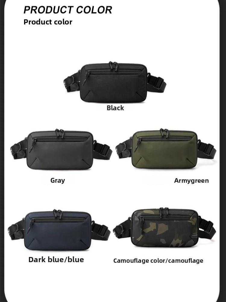 Men's Casual Chest Bag Fashion Shoulder Bag Lightweight Crossbody Messenger Bag for Travel Outdoor Sports Running Hiking