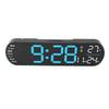Digital Wall Clock with Remote Control Big LED Screen Display Adjustable 8 Color Lights Digital Alarm Clock for Living