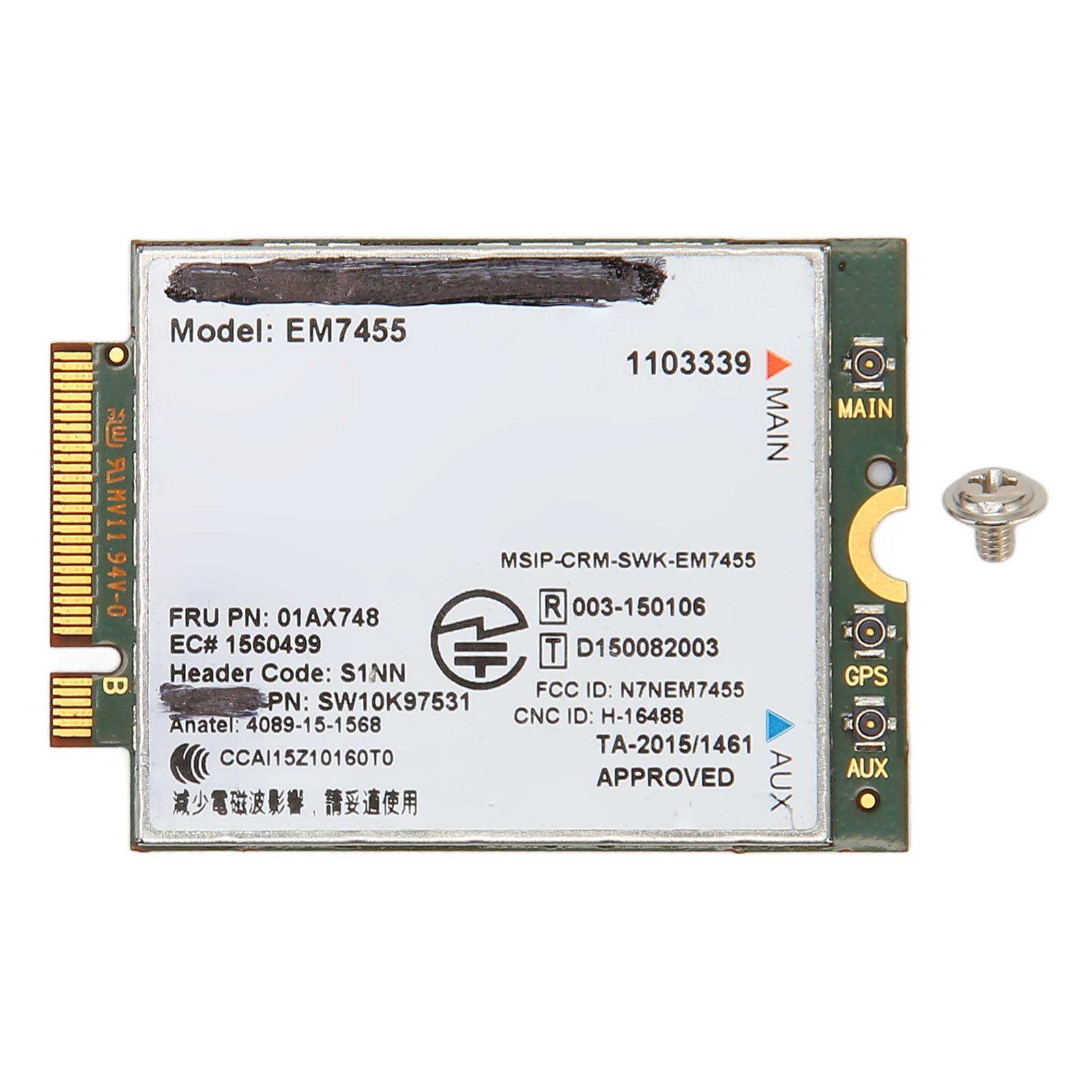 

4G LTE Network Card EM7455 300Mbps Multi Band Compatible Wireless Network Card Module for Thinkpad